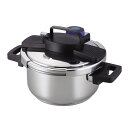 パール金属 3層底ワンタッチレバー圧力鍋4.0L H-5388