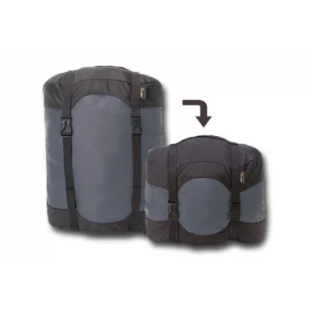 イスカ ウルトラライト コンプレッションバッグ オーバル グレー 339522