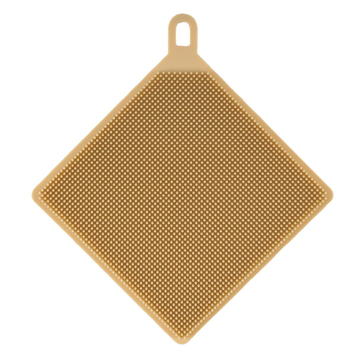 キャプテンスタッグ シリコーンたわし 四角(ベージュ) UM-1936