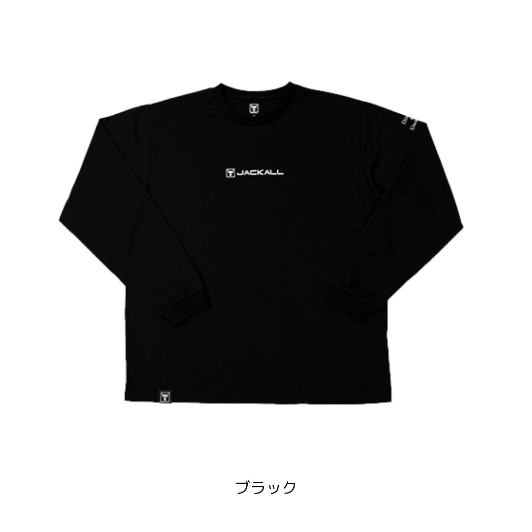 JACKALL（ジャッカル） フロントロゴロングスリーブティー（抗菌防臭） ブラック XL