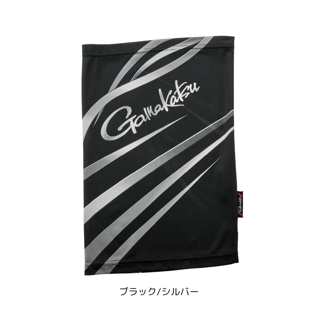 GM3746 2WAYプリントネックガード #LL-3Lサイズ #ブラック/シルバー （がまかつ） 2025年新製品