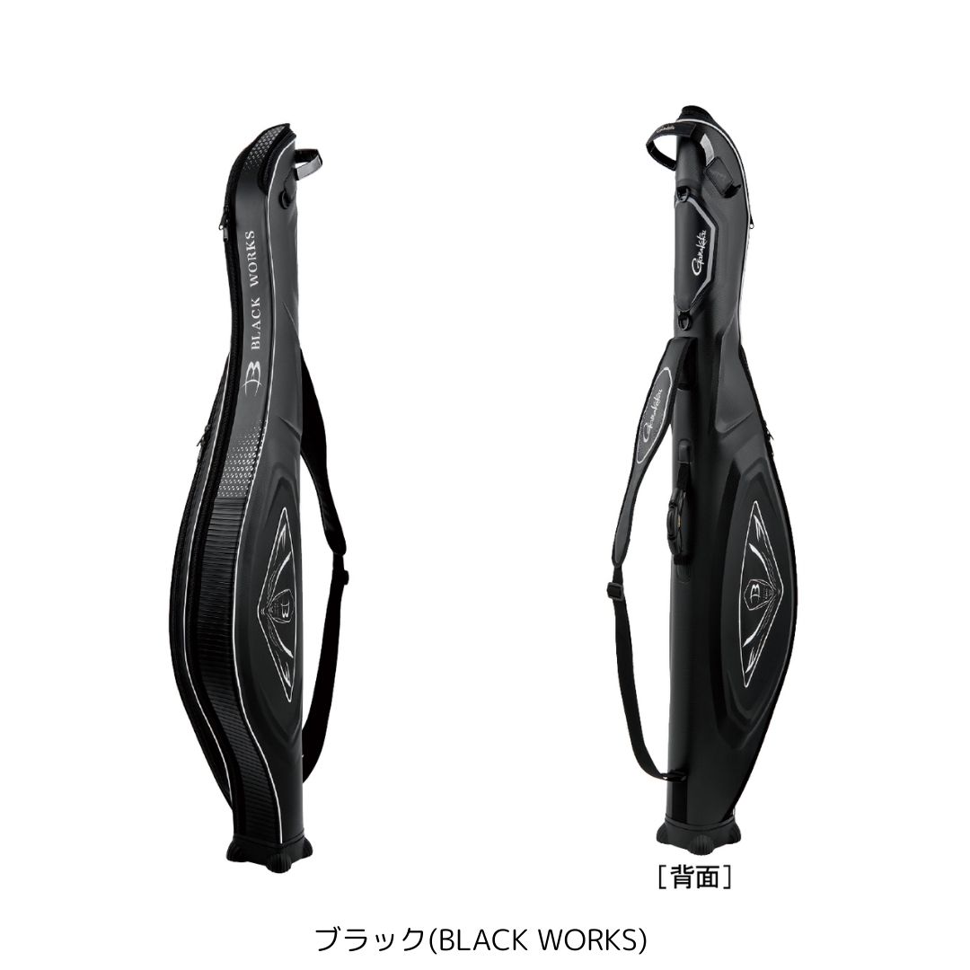GC301 成型ハードロッドケース #135cm #ブラック(BLACK WORKS) (がまかつ) 大型便B 2025年新製品