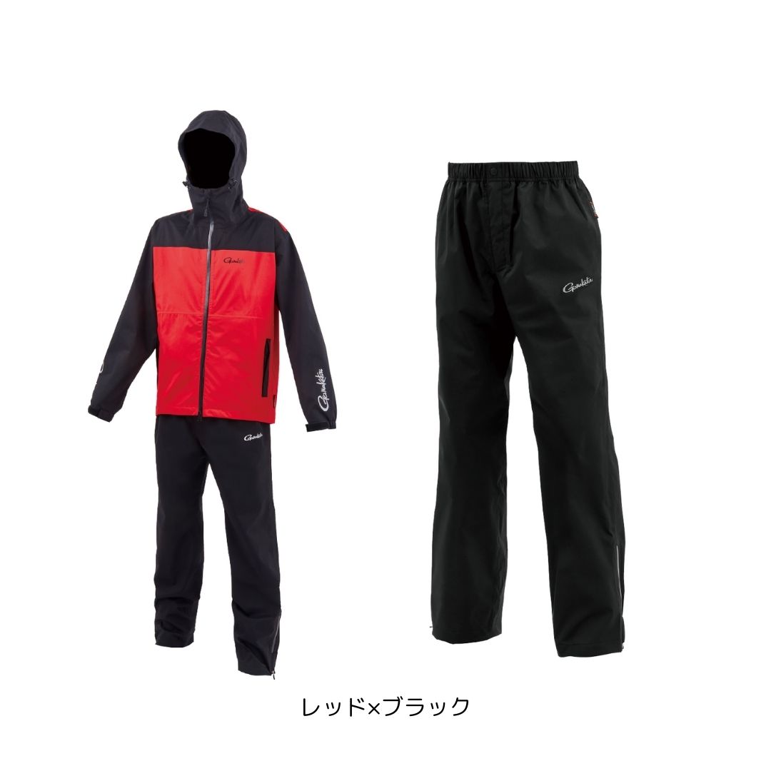 GM3784 G-SPEC レインスーツ #3Lサイズ #レッド/ブラック （がまかつ） 2025年新製品
