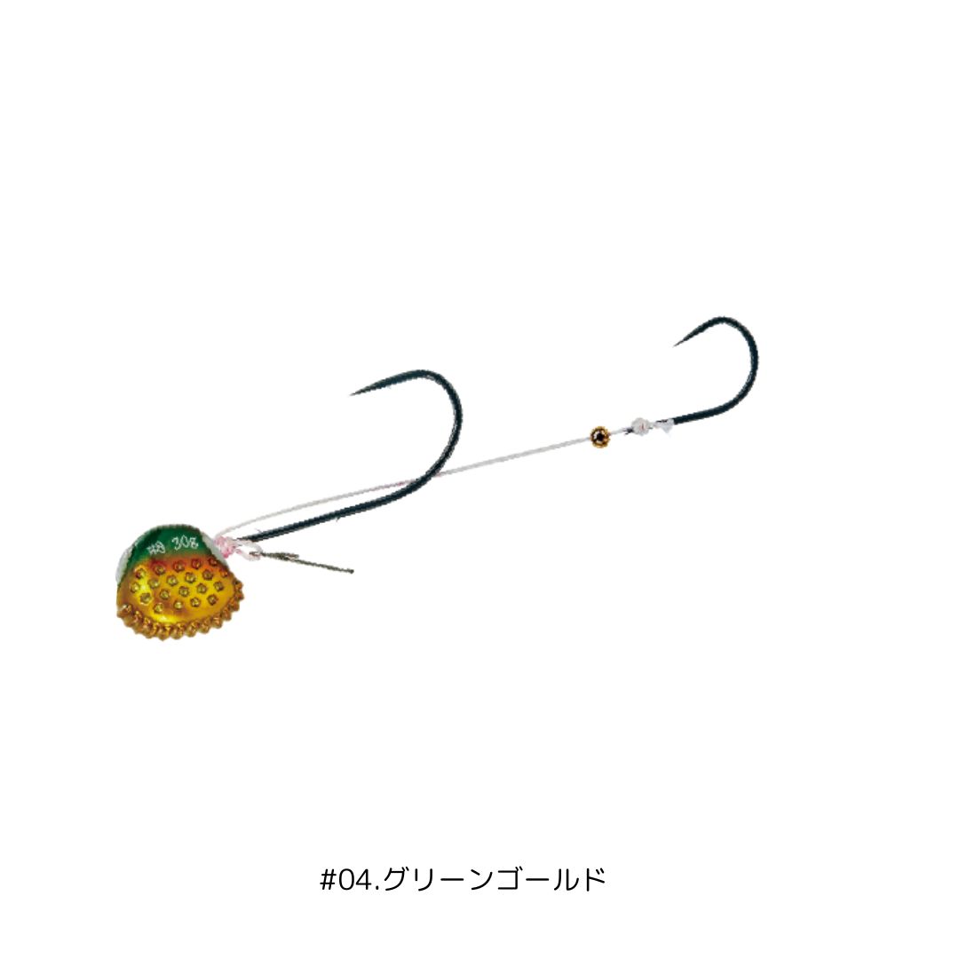 桜幻 鯛テンヤ プラグインTG #6号 #04.グリーンゴールド Gamakatsu（がまかつ）