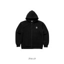 ジャージージップアップロゴフーディ S ブラック JACKALL(ジャッカル)