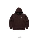 ジャージージップアップロゴフーディ M セピア JACKALL(ジャッカル)