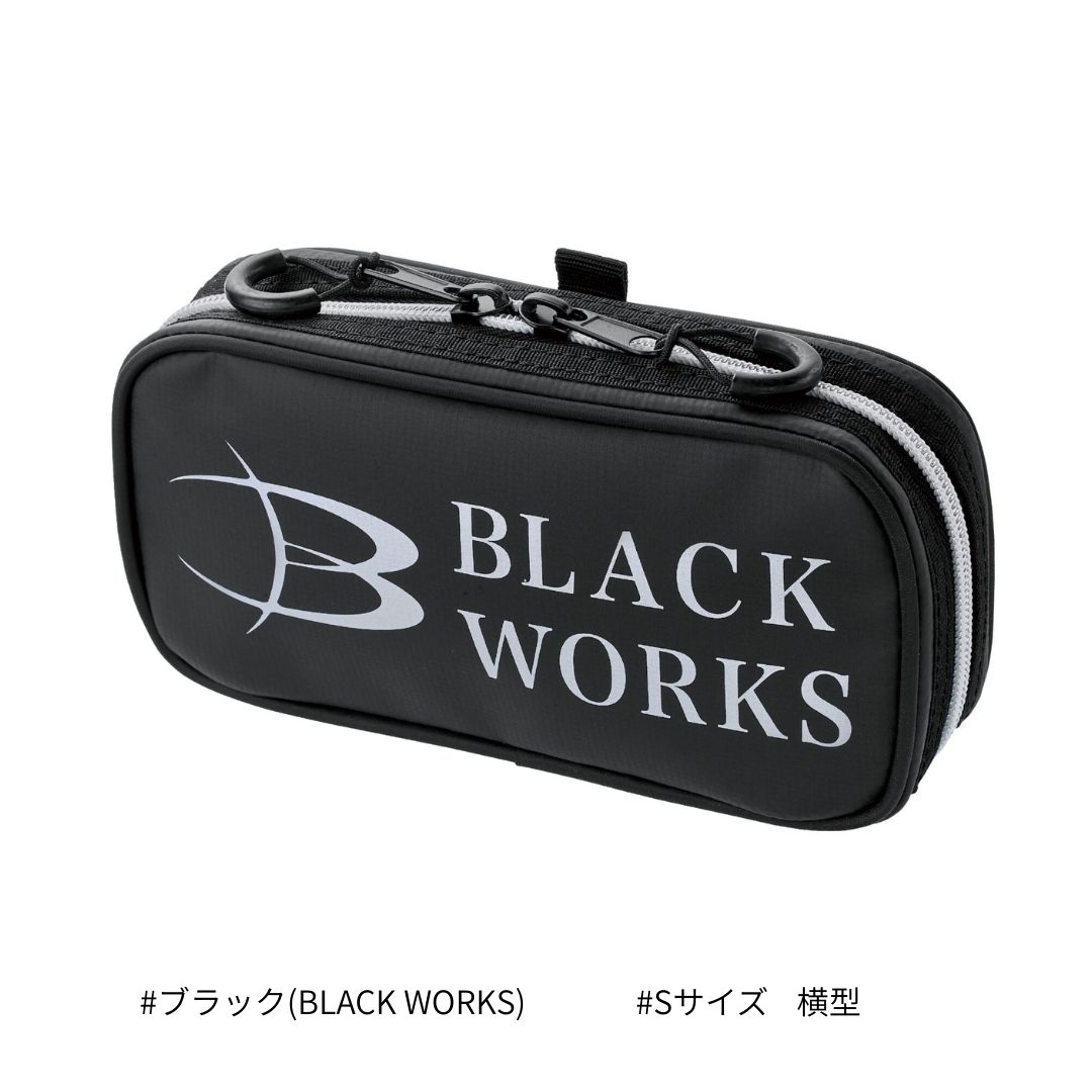 GM2610 アディショナルポーチ 横型 ブラック(BLACK WORKS) #Sサイズ Gamakatsu（がまかつ）