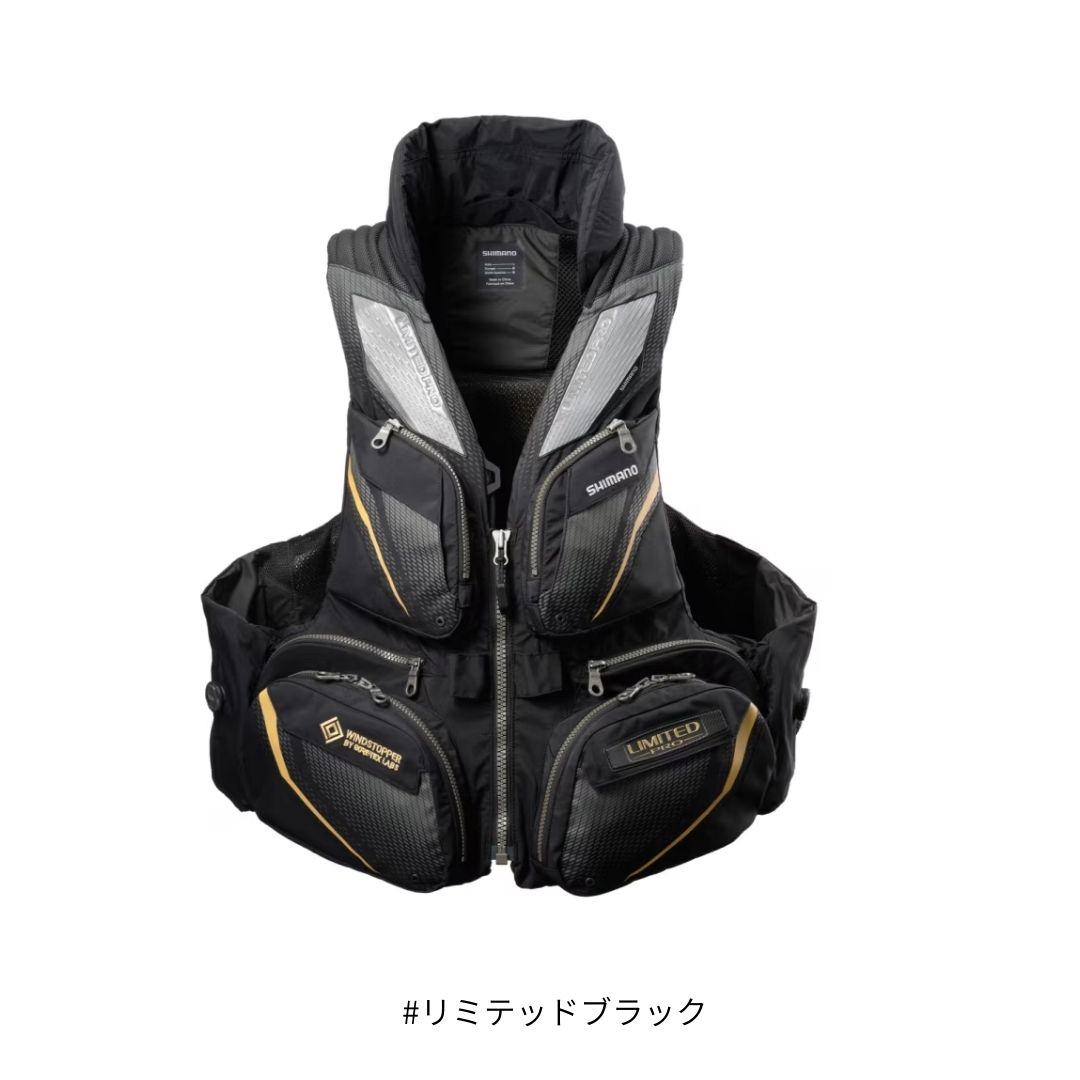 VF-130Y フローティングベスト リミテッドプロ 枕付 #リミテッドブラック #Lサイズ SHIMANO（シマノ） ..