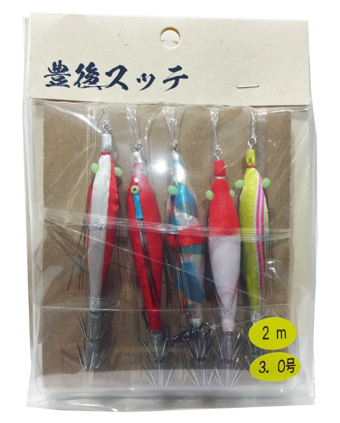 Amazon.co.jp: 品薄 イカ釣仕掛 豊後(ブンゴ)スッテ 胴突き仕掛