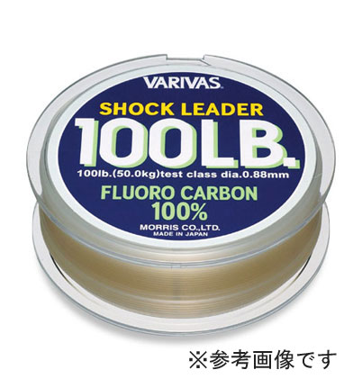 【メール便可】バリバス ショックリーダー フロロカーボン 30m（20lb/5号）