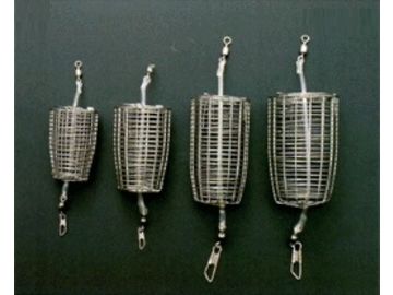 海幸漁具 ステンコマセカゴ ゴム付 3L15-B