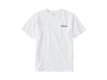 シマノ(SHIMANO) SH-004V オーガニックコットン ロゴ Tシャツ ホワイト