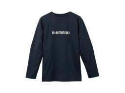 シマノ(SHIMANO) SH-022W ドライロゴTシャツ ロングスリーブ ネイビー