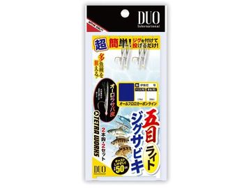 超簡単！ジグを付けて投げるだけ！ S 鈎：伊勢尼 4号ハリス：1.5号幹糸：1.75号M 鈎：伊勢尼 6号ハリス：1.75号幹糸：2号L 鈎：伊勢尼 8号ハリス：2号幹糸：2.5号