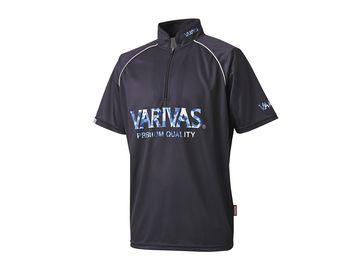 楽天フィッシングトライバリバス（VARIVAS） VAZS-24 ドライハーフジップ 半袖 ブラック