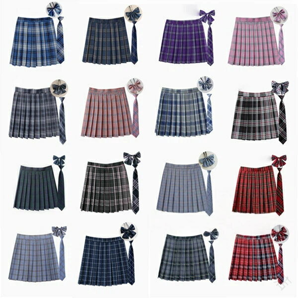 制服 スカート チェック柄 プリーツスカート レディース 高校生 中学生 学生 通学 女子 人気 入学 スクール 女子高生 制服 女子制服 学生服 年間使いやすい オールシーズン ハロウィン コスプレ 仮装 コスチューム スクール XS-5XL 多サイズ展開で幅広い年代に対応