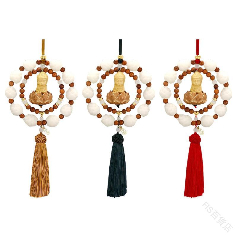 仏車吊り飾り仏像 車用ペンダント 自動車インテリア ぶら下がり幸運樹脂装飾 バックミラー吊り下げアク..