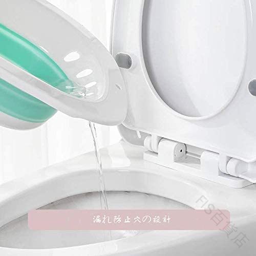 座浴器 折りたたみ式 和式座浴器 妊婦専用 看護器 肛門 腸管 手術後の看護器 痔治療 膣の炎症 肛門の炎症 腫れ緩和 洗浄器付き 緑色で清潔快適な使用感