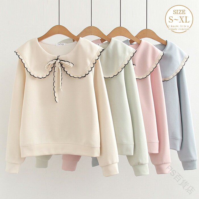 可愛い スウェット レディース 秋冬 長袖 リボン フリル コットン 切り替え ブラウス 異素材 暖かい 大きいサイズ 秋 冬 きれいめ プルオーバー カットソ...