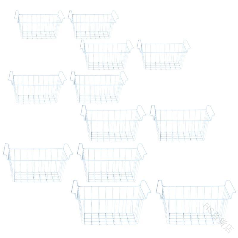 2個入り 冷凍バスケット 冷蔵庫用ビン ハンドル付き 冷凍ワイヤーバスケット パントリー整理用 家庭用..