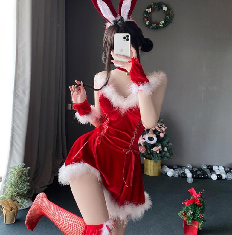 サンタ コスプレ レディース セクシー 可愛い キャミソールワンピース クリスマス 衣装 赤 サンタクロ..