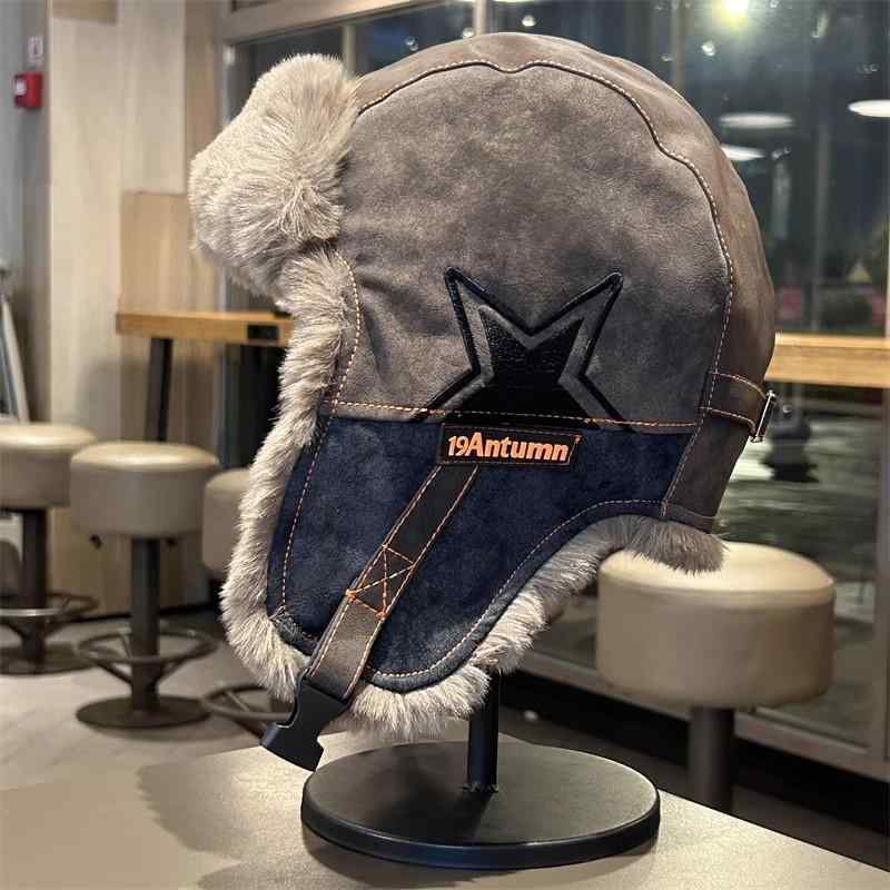 フライトキャップ メンズ レディース 秋冬 防寒 耳あて付き マスク一体型 猫刺繍 フェイクレザー 防風 保温 首元保護 韓国風 トレンド おしゃれ かわいい アウトドア スキー スノボ 軽量で暖かい冬用帽子
