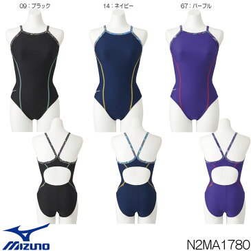 ミズノ MIZUNO 競泳水着 レディース 練習用 ミディアムカット EXER SUITS U-Fit 競泳練習水着 2021年秋冬モデル N2MA1780
