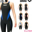 アリーナ ARENA 競泳水着 ジュニア女子 WA承認 ジュニアハーフスパッツオープンバック クロスバック AQUAFORCE FUSION-Tri ARN-1...