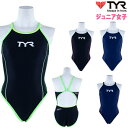 ティア TYR 競泳水着 ジュニア女子 練習用 ハイカット フレックスバック 競泳練習水着 トレーニング水着 2020年春夏モデル FSLIDJR-20S