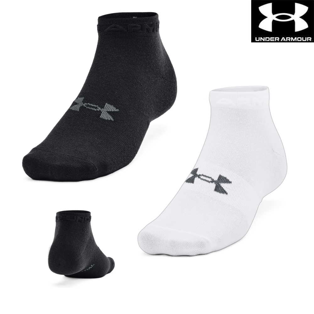 アンダーアーマー UNDER ARMOUR UAエッセンシャル ローカット ソックス ユニセックス 3足セット 靴下 U1365745