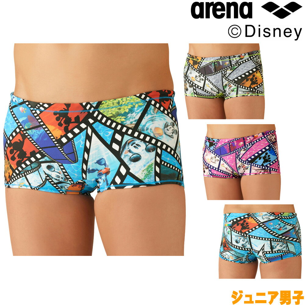 アリーナ ARENA 競泳水着 ジュニア男子 練習用 ショートボックス ディズニー “ミッキーマウス” タフスキンD タフスーツ 競泳練習水着 2023年春夏モデル DIS-3007Jのサムネイル