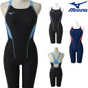 ミズノ 競泳水着 レディース ミズノ MIZUNO 競泳水着 レディース 練習用水着 エクサースーツ ハーフスーツ U-Fit 競泳練習水着 N2MG8278