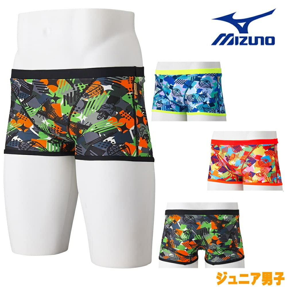 ミズノ MIZUNO 競泳水着 ジュニア男子 練習用 エクサースーツ ショートスパッツ EXER SUITS U-Fit Ri Collection 池江璃花子 競泳練習水着 2024年春夏モデル N2MBB465