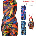 スピード SPEEDO 競泳水着 レディース WORLD AQUATICS承認 フレックスシグマカイセミオープンバックニースキン3 オールインワン FLEX Σχ 2024年春夏モデル SCW12406F