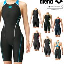 アリーナ ARENA 競泳水着 レディース fina承認 セイフリーバックスパッツ 着やストラップ オールインワン AQUA RACING AQUA STRIP...