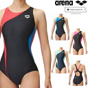 アリーナ ARENA 競泳水着 レディース WA承認モデル レーシングワンピースオープンバック AQUA RACING AQUA STRIPE-D FAR-35...