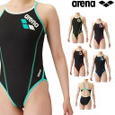 アリーナ ARENA 競泳水着 練習用水着 レディース トレーニングワンピース オープンバック タフスキンT2E 競泳練習水着 2024年春夏モデル SAR-4...