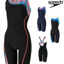 スピード SPEEDO フィットネス水着 レディース アシンメトリールースンニースキン(縫込みパッド付き) オールインワン Ultra Stretch ECO ...