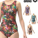 アリーナ ARENA フィットネス水着 レディース フィットネスワンピース Uバック 差し込みパッド付き フルダル2WAY 2024年秋冬モデル AS4FWF2...