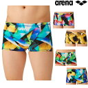 アリーナ ARENA 競泳水着 練習用水着 メンズ トレーニングスパッツ ショートレッグ タフスキンT2E 競泳練習水着 2024年秋冬モデル AS4FWM20...
