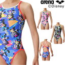 アリーナ ARENA 競泳水着 練習用水着 レディース トレーニングワンピース オープンバック ディズニー “ミッキー” “ミニー” タフスキンEP 競泳練習水...
