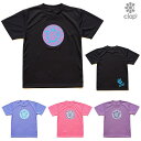 クラップ CLAP リーフ スマイル ドライ Tシャツ レディース スポーツアパレル トレーニング フィットネス 女性 CTS24065