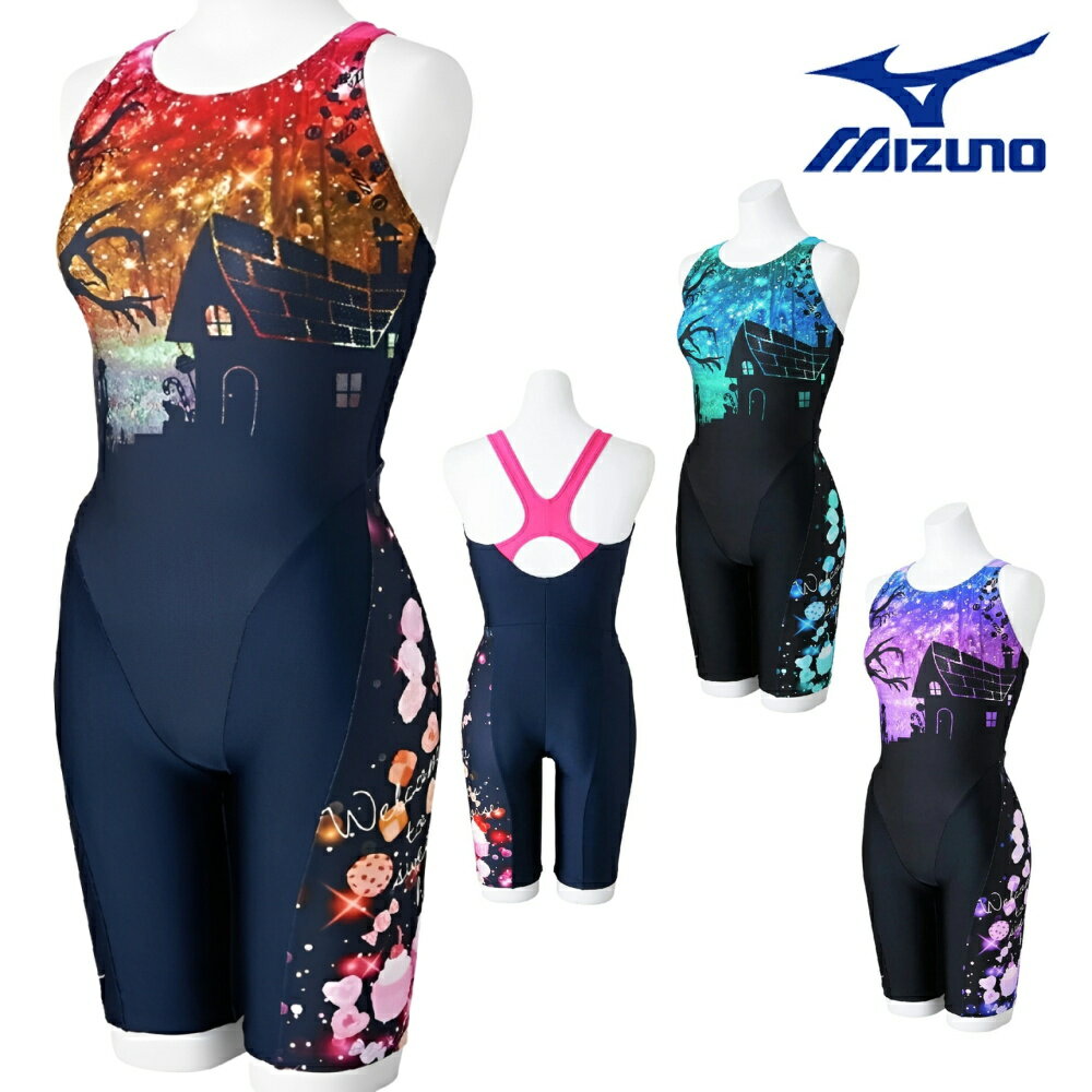ミズノ MIZUNO フィットネス水着 レディース STROKE ONEオールインワン パッド付き 2025年春夏モデル N2JGC304