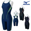 ミズノ MIZUNO 競泳水着 練習用水着 レディース エクサースーツ ハーフスーツ オールインワン EXER SUITS U-Fit 競泳練習水着 2025年春夏モデル N2MGC287