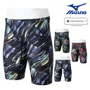 ミズノ MIZUNO 競泳水着 メンズ WA承認モデル STREAM ACE ハーフスパッツ ストリームフィットA 2025年春夏モデル N2MBC044 fina マーク あり(4)