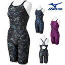 ミズノ MIZUNO 競泳水着 練習用水着 レディース エクサースーツ ハーフスーツ オールインワン EXER SUITS U-Fit AYA COLLECTI...