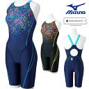 ミズノ MIZUNO 競泳水着 レディース WA承認モデル STREAM ACE ハーフスーツ マスターズバック オールインワン ストリームフィットA 2025年春夏モデル N2MGC742 fina マーク あり