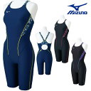 ミズノ MIZUNO 競泳水着 練習用水着 レディース エクサースーツ ハーフスーツ オールインワン EXER SUITS U-Fit 競泳練習水着 2025年...