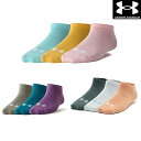 アンダーアーマー UNDER ARMOUR UAウィメンズ 3足セット(3色) ノーショー ソックス