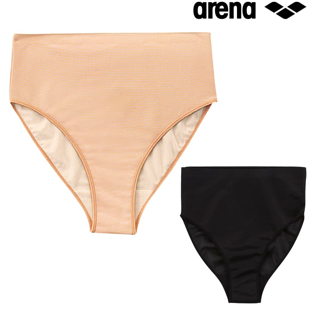アリーナ ARENA 水泳 レディース インナーショーツ ハイウェストタイプ ベージュ ...